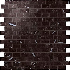 Atlas Concorde Marvel Stone Nero Marquina Mosaico Burattato Lapp 29.8x29.8 / Атлас Конкорд Марвел Стоун Неро Маркуына Мосаико Буратато Лапп 29.8x29.8 